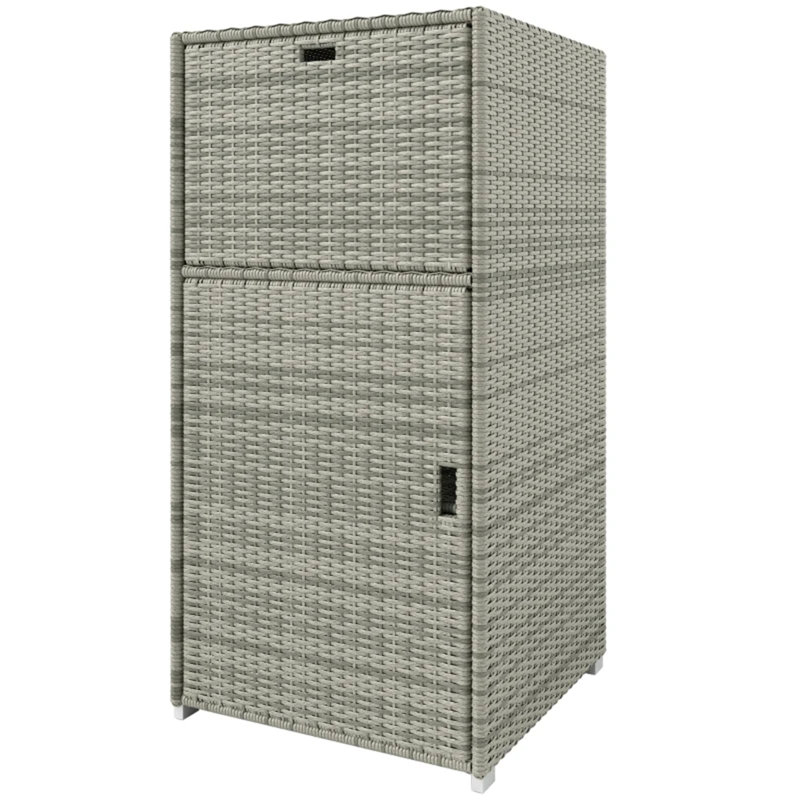 Outdoor Pool Storage,Towel Rack,Outdoor Storage Cabinet, Gray
