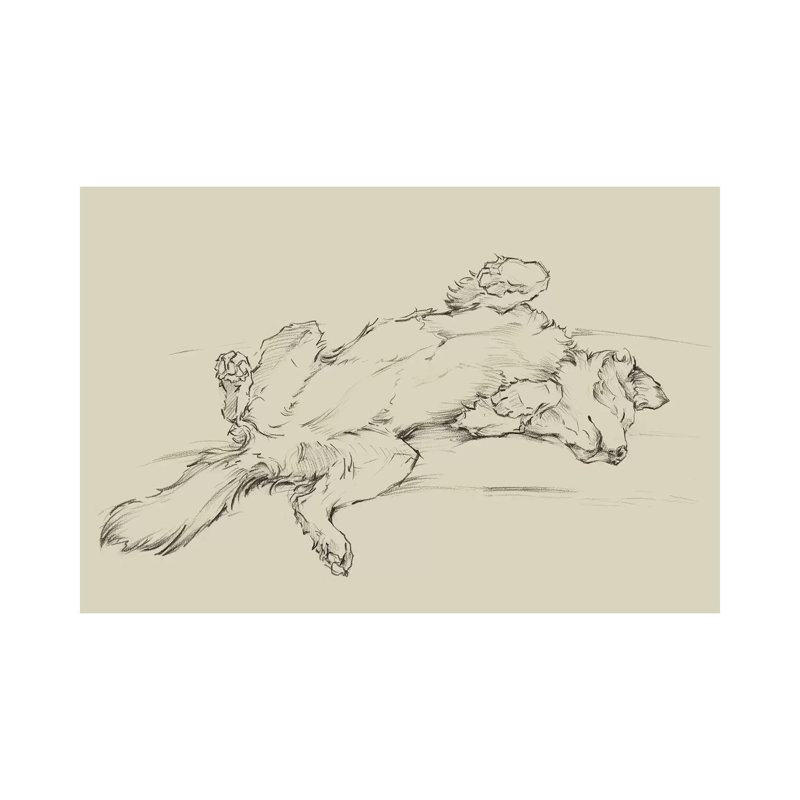 Dog Tired III by Ethan Harper - Wrapped Canvas Print, 20.32 cm H x 30.48 cm W