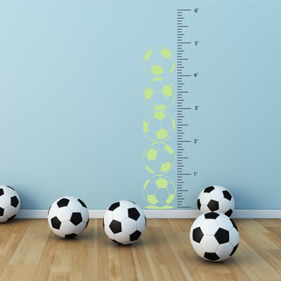 Décalcomanie murale graphique de croissance foot