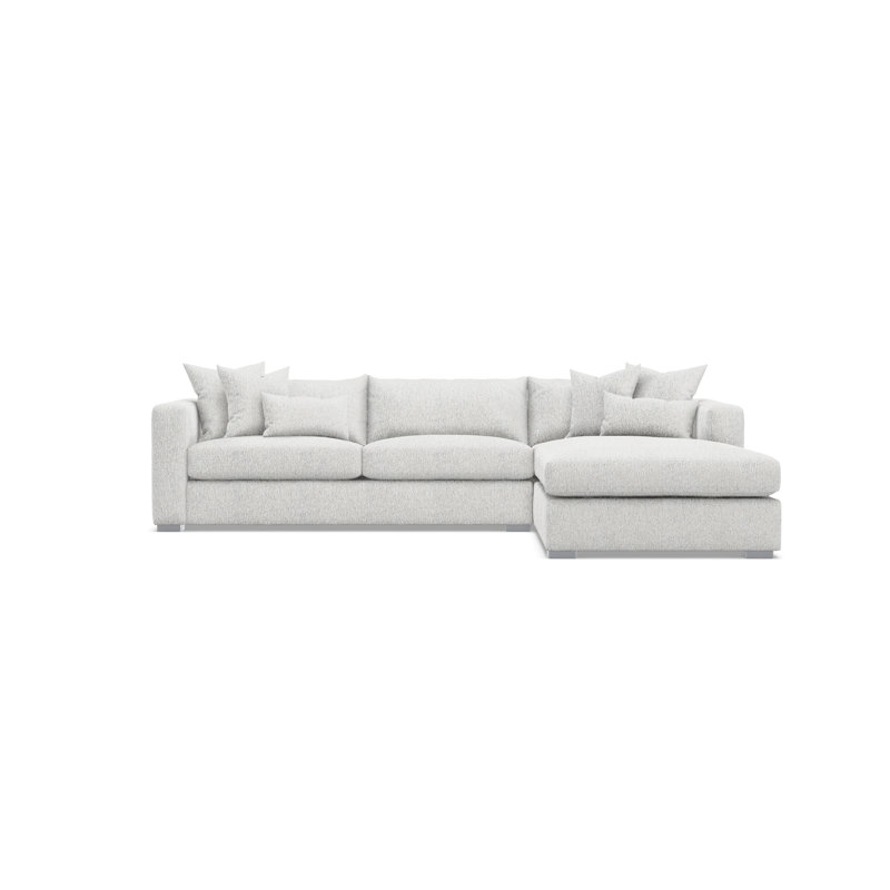 Sectional, Cream Boucle, Right Hand Facing