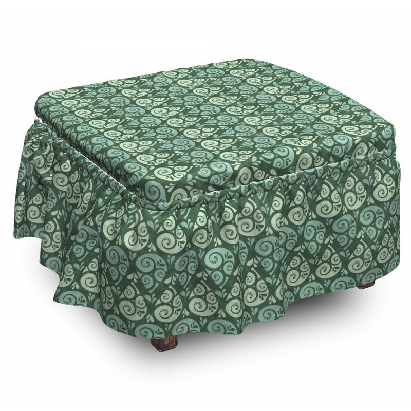 Box Cushion Ottoman Slipcover
