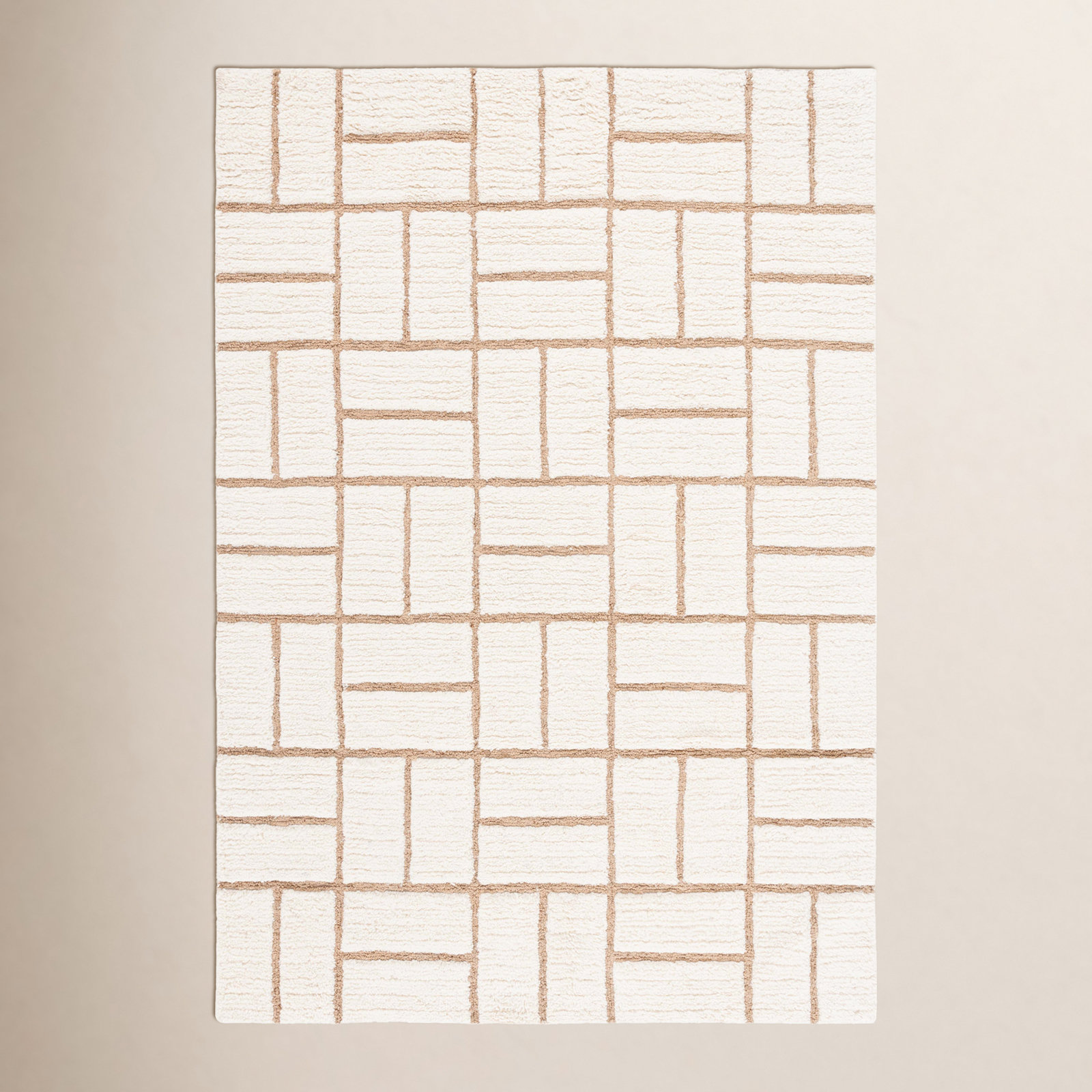 Volla Hand-Woven Striped Wool Rug, Rectangle 8' x 10'