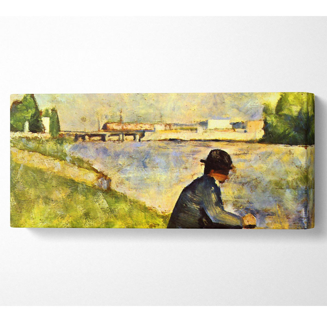 Seurat Sitzender Mann - Kunstdrucke auf Leinwand