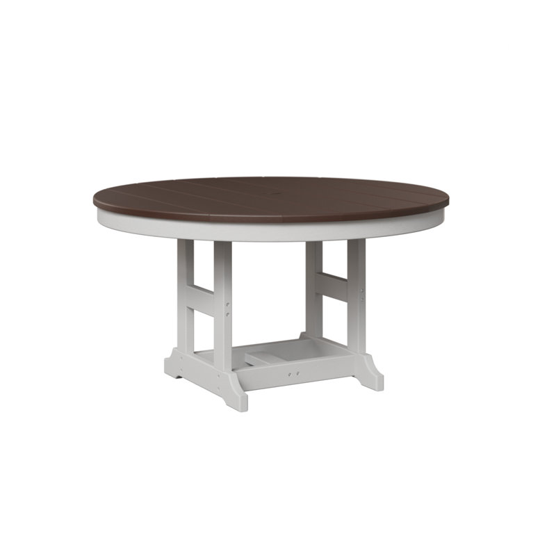 Table ronde 38 po Berlin Brown, Chocolat / Brun