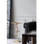 Table contemporaine en or brillant