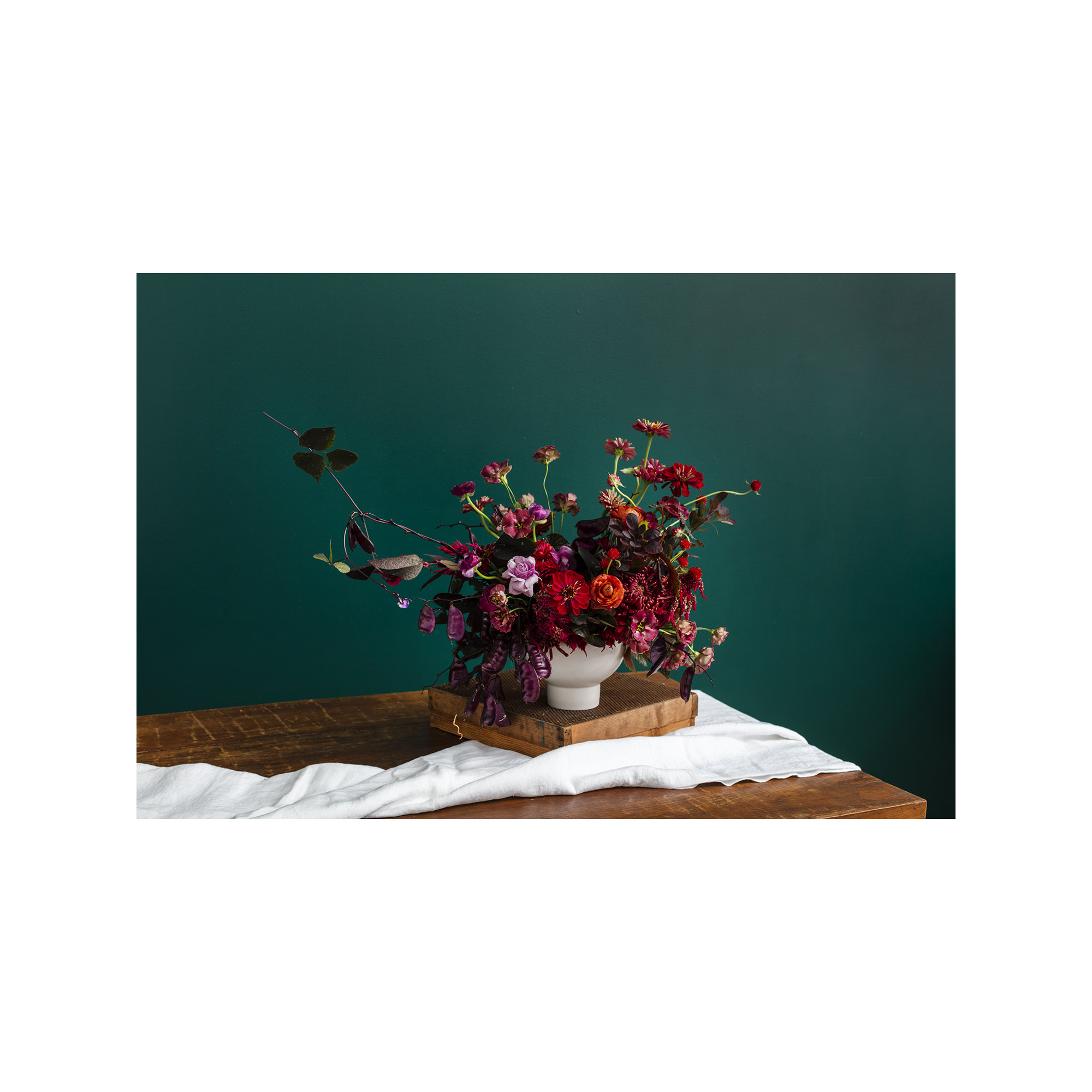 Abie Handmade Ceramic Table Vase, 6.25" H x 9.25" W x 9.25" D