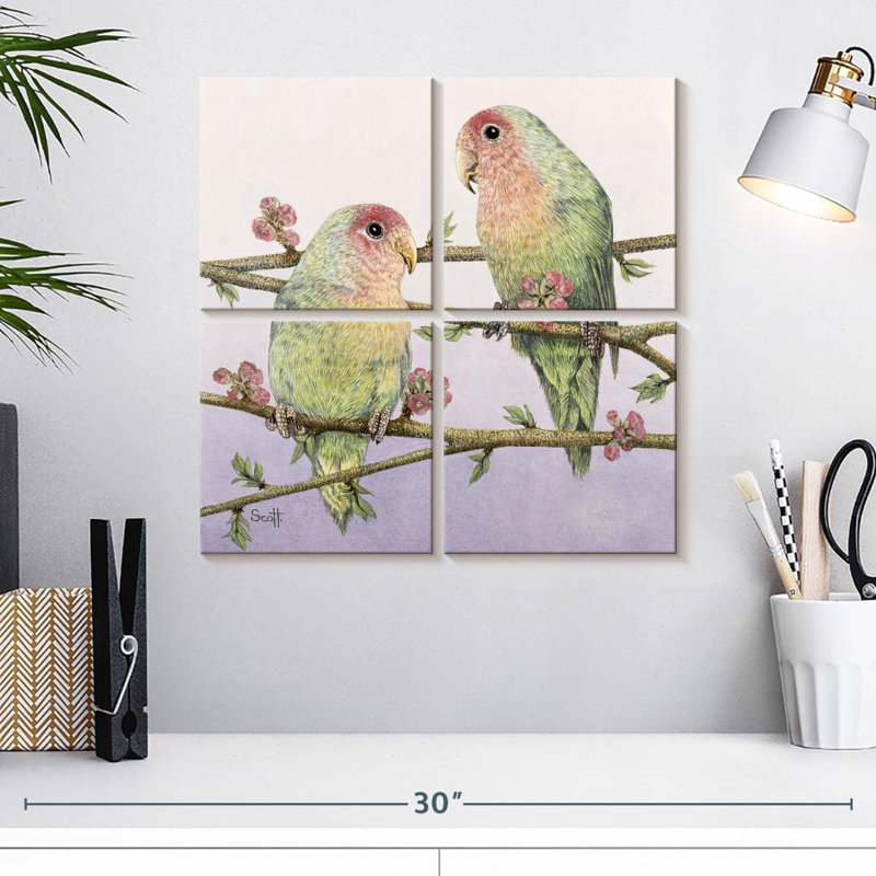 Brampt Love Birds, H 18 po x l 18 po