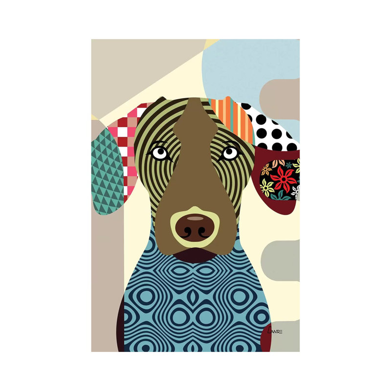 Vizsla - Wrapped Canvas Print, 20.32 cm H x 30.48 cm W
