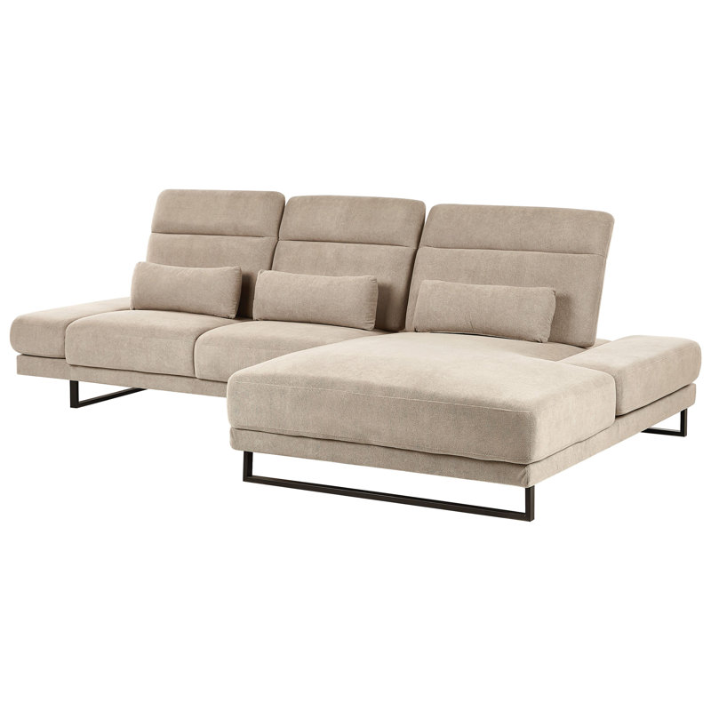 IKAST 4 Seater Reclining Sofa & Chaise, Taupe