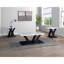 Ensemble de 3 pièces de cocktail moderne en faux marbre et deux tables de bout assorties