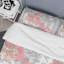 Fleurs grises - Ensemble de housse de couette floral - Polyester microfibre-1819735239