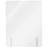 Polycarbonate 1 Panel Sneeze Guard with Pass Through Window-959070036