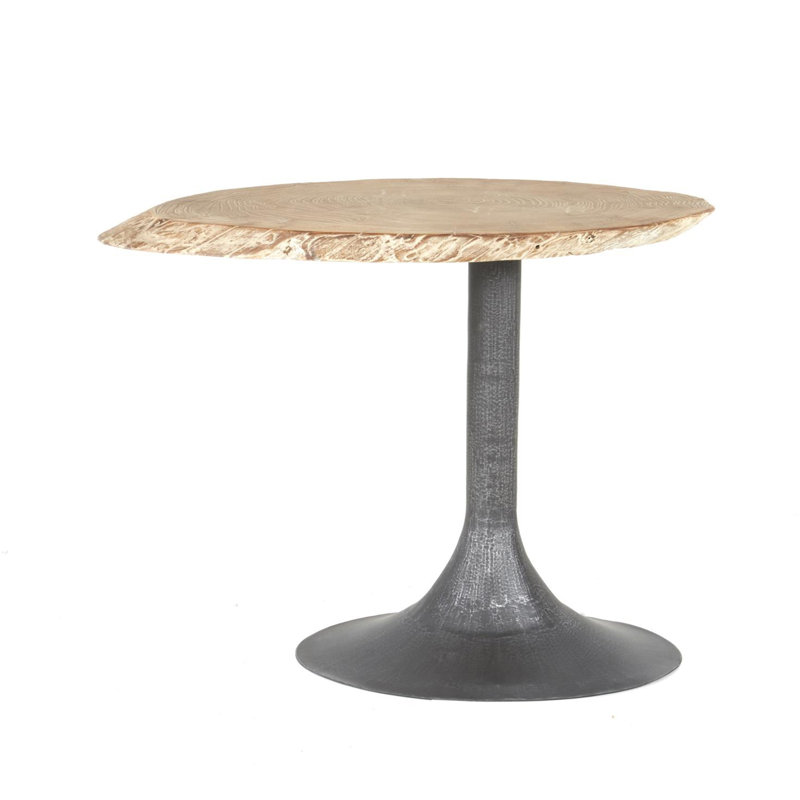 Table de bout latérale avec base en trompette Lume
