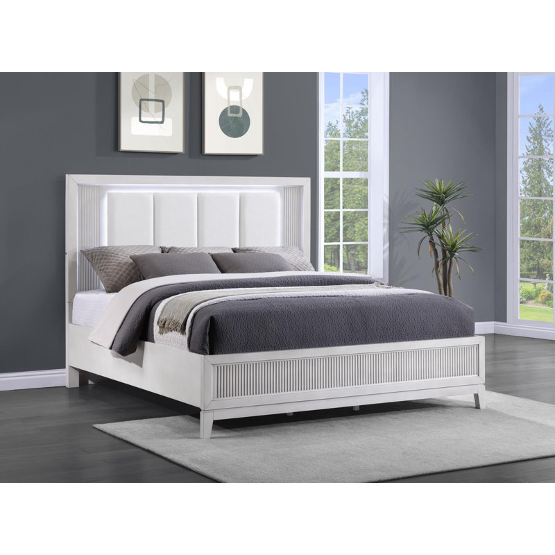 Beige Led King Bed, King