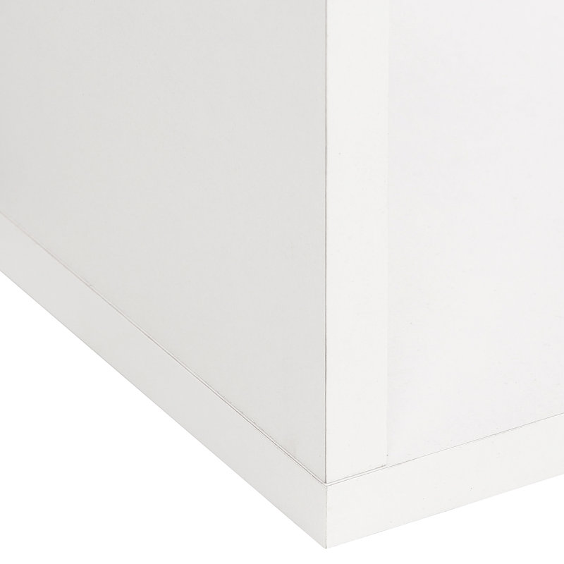 Sigma Standard Bookcase 165Cm H x 89Cm W, White/Black