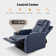 Power Reclining Home Theater Seating with Armrest Storage, Adjustable Headrest and LED Light
