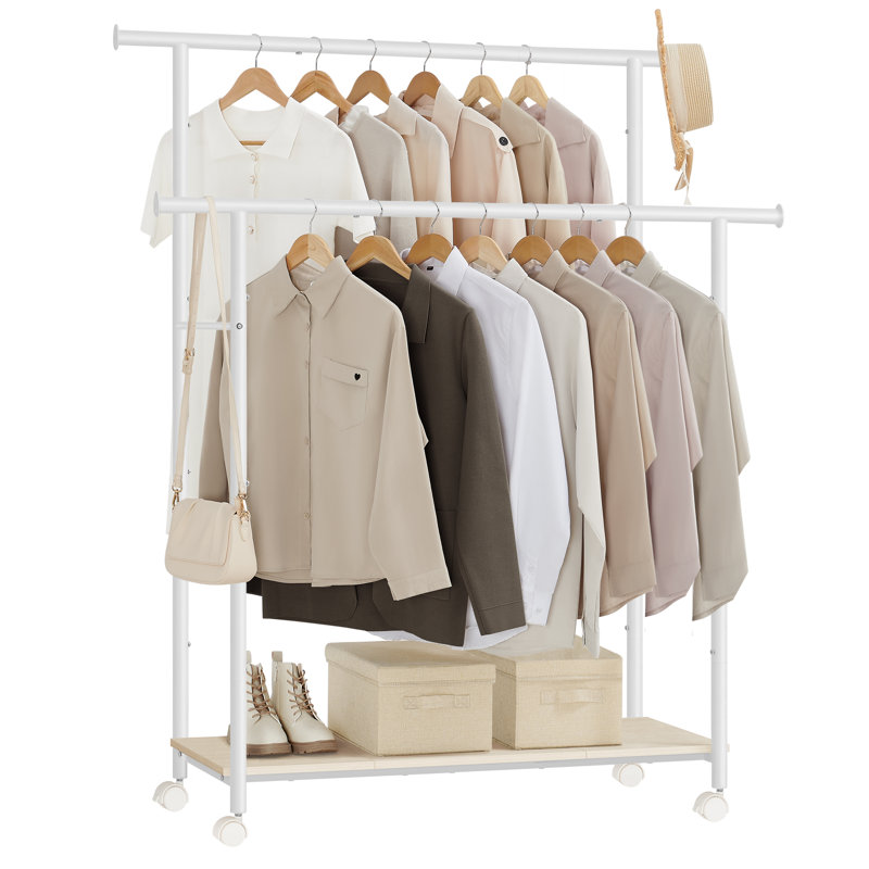 Seith 98.5cm Rolling Clothing Rack