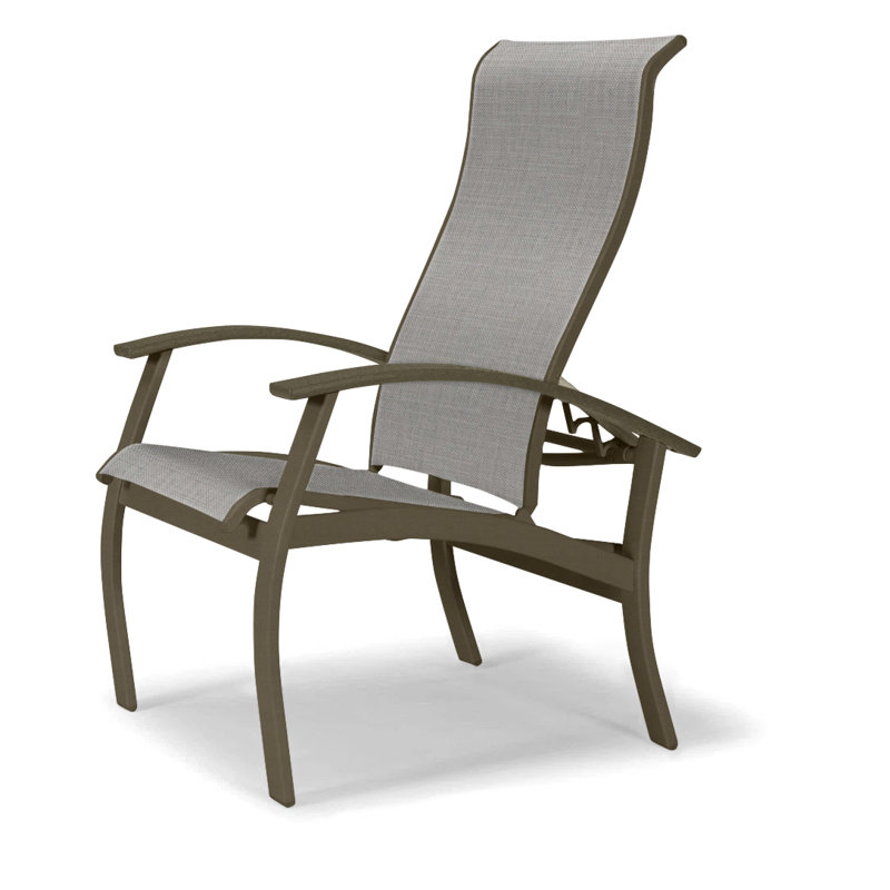 Chaise de patio Askar, Beachwood, Alliage Sunbrella®, Bois de plage texturé