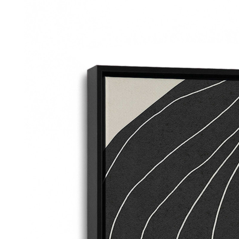 Mouvement 3 par Alisa Galitsyna, reproduction d'art, H 18 po x l 12 po, Cadre flottant, Noir
