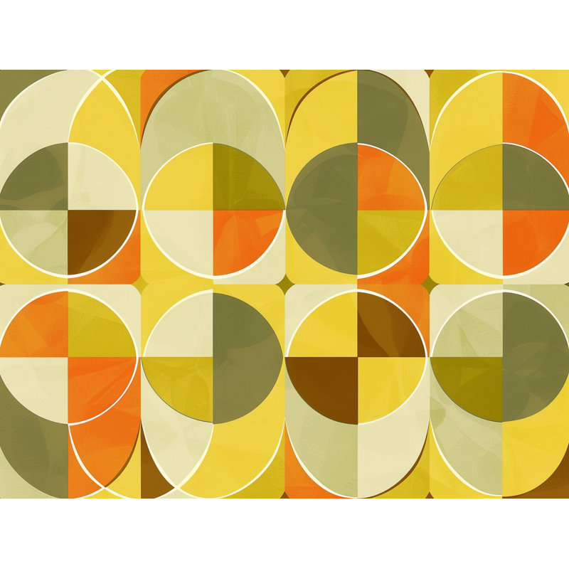 «Retro Circles» sur, H 16 po x l 20 po x P 3 po