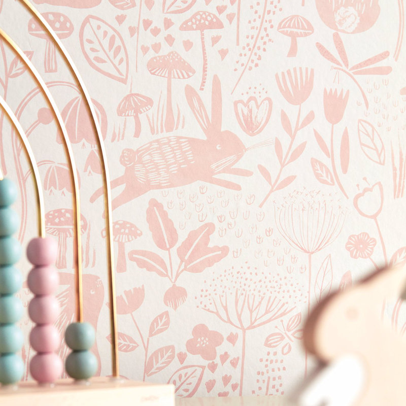 Into The Meadow Wallpaper, Duck Egg