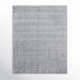 Shenade Handmade Rayon / Viscose Blue Rug