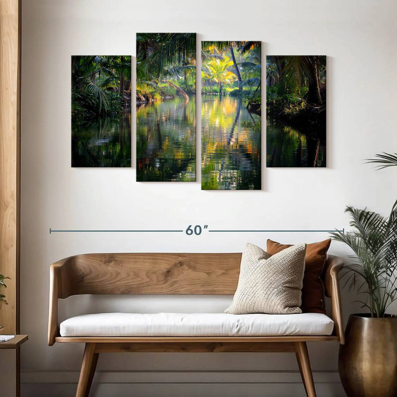 Alvord Backwaters du Kerala, H 32 po x l 52 po