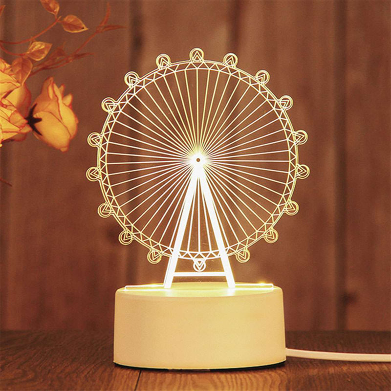 3D Ferris Wheel Night Light
