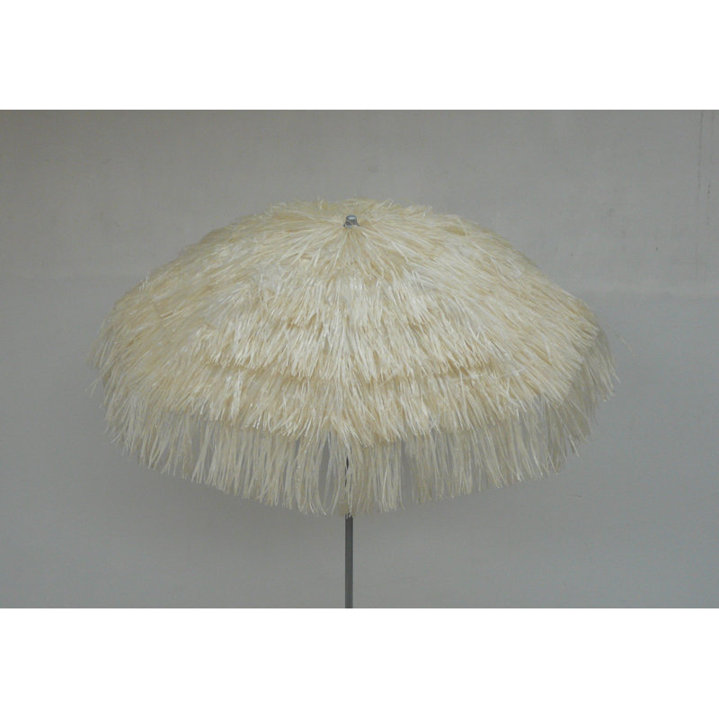190cm Tilt Beach Parasol, Ecru