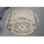 Tapis turc antique antique beige pour la décoration de chambre à coucher avec esthétique rétro brun / beige