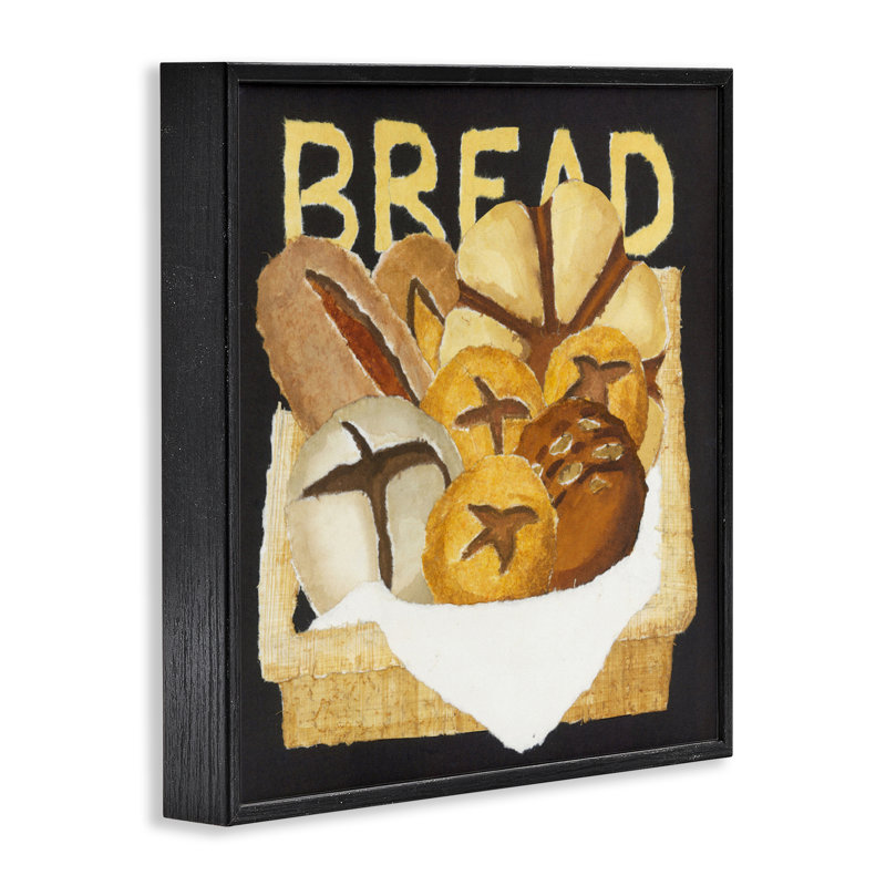 Giclée encadrée de boîte à pain, design par Nancy Overton, Giclée encadrée noir minuit, H 12 po x l 12 po