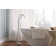 Contemporary 1-Handle Freestanding Floor Mount Tub Filler Trim Kit with 1.75 GPM Showerstick Handshower