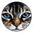 Washable Ojos Azules Cats Area Rug-1970790137