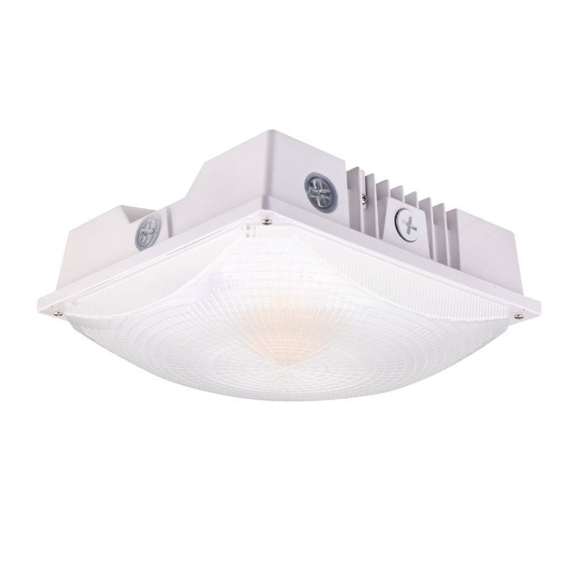 Auvent à DEL intégré de 200 watts à intensité variable réglable 3100-8700 lumens 120-277V