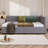 VARELON Durable Upholstered Storage Daybed Twin/Full Size with 2 Drawers - No Box Spring Needed-8498254-8498255