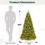 Arbre de Noël artificiel vert pré-éclairé -1396407574