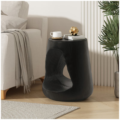 Table d'appoint MGO Hollow, texture semblable au bois