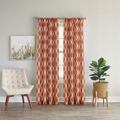 Cloyed Semi Sheer Curtain Single Panel