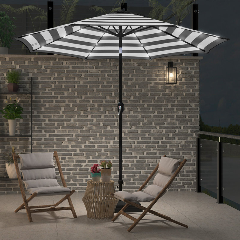 Parasol de marché éclairé 106 po Salvaggio