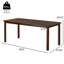 Table de salle à manger rectangulaire en acacia, l 68,9 po