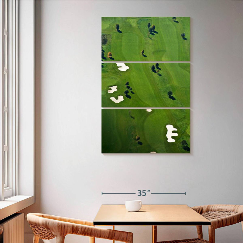Sireci Golf Course From Above, 65" H x 42" W