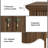 Avenall 5-drawer Dresser With Fluted Design, Mid-century Modern Tall Chest Of Drawers, Vintage Farmhouse Storage Cabinet For Bedroom And Hallway, Scalloped Base, Walnut-126067278