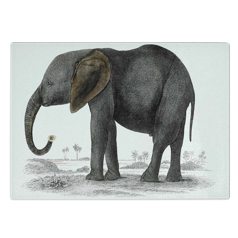 Glass Elephant by Oliver Goldsmith Chopping Board, 39 cm W x 28.5 cm L