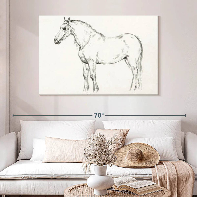 Brampt Standing Horse 1818, 32" H x 48" W