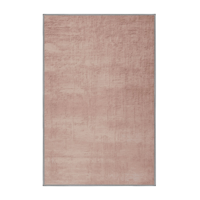 Machine Washable Abstract Brown Area Rug, Rectangle 2' x 3'