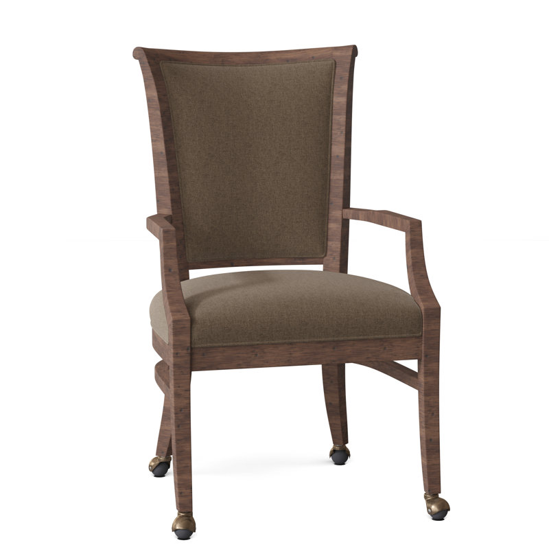 Bayfield Upholstered King Louis Back Arm Chair, Tobacco, 7600 Sugar