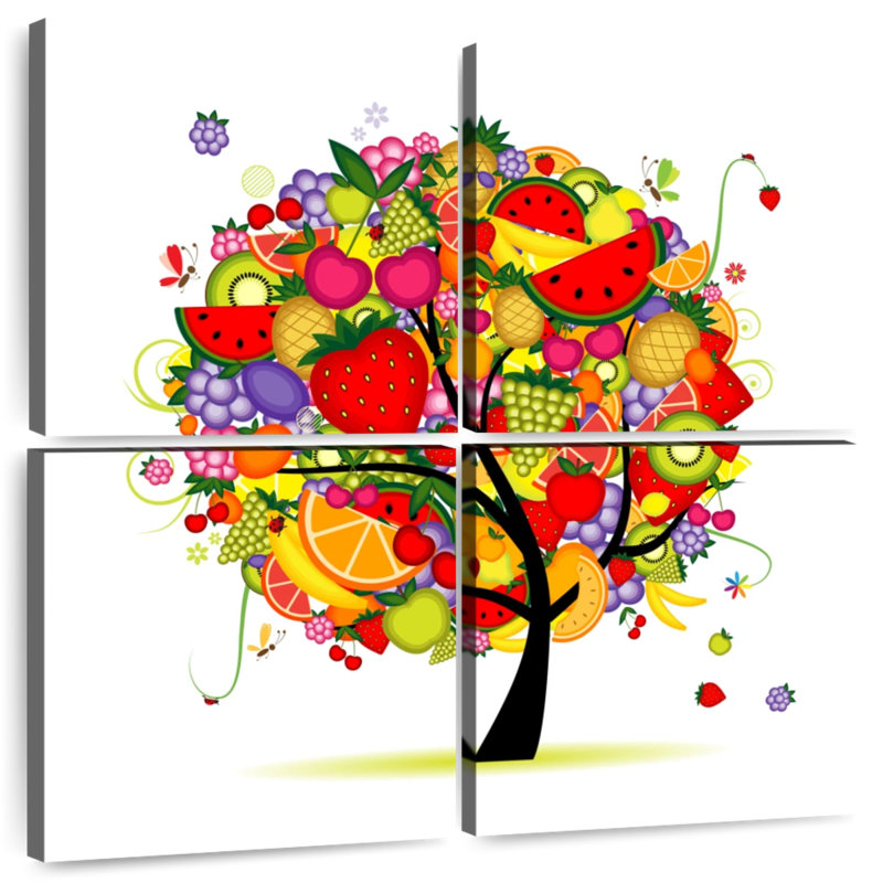 Harnek arbre de fruits abondants, H 32 po x l 32 po