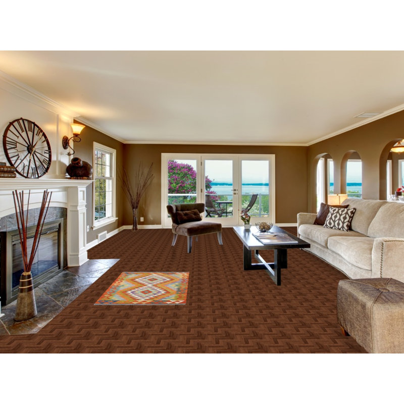 Tapis décoratif kilim en laine South Western 3 x 4