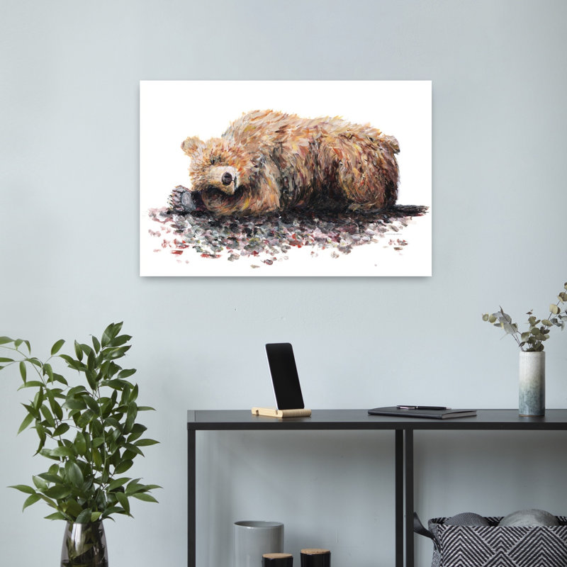 Art de la faune de Long Winter's Nap, H 16 po x l 24 po