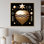 «Golden Geometric Glam Heart» sur impression sur toile